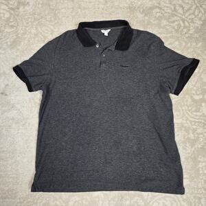 Women's Large Calvin Klein Polo - Grey And Black